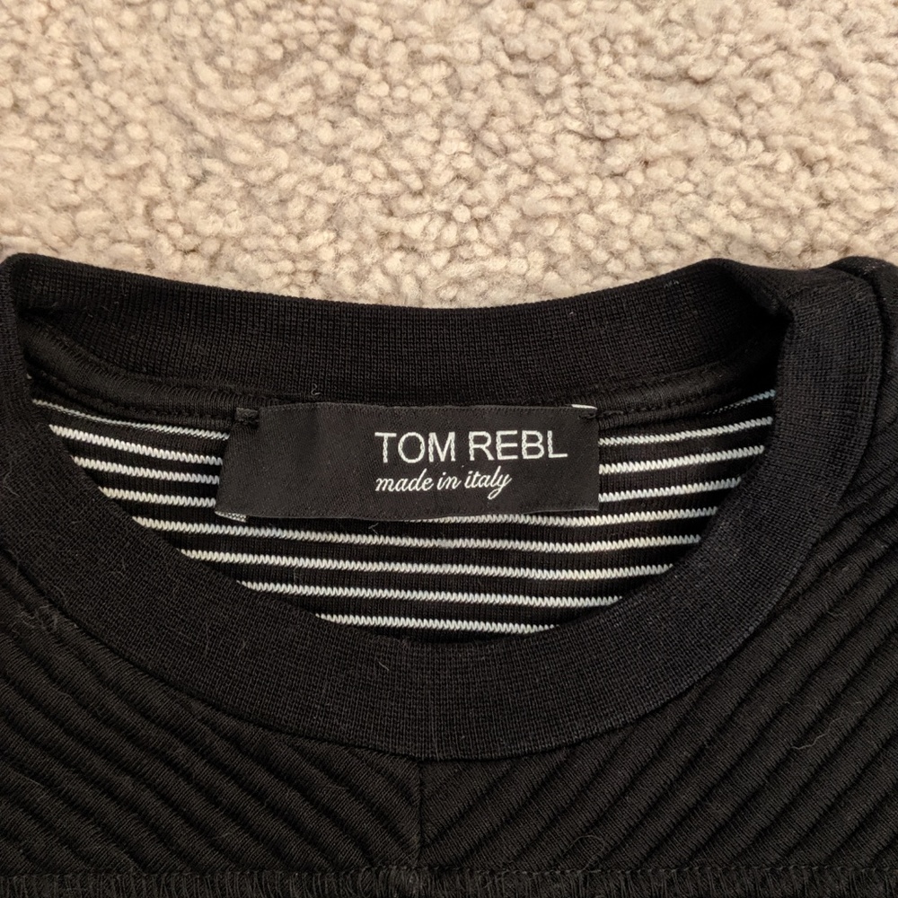 TOM REBL black long-sleeve sweatshirt